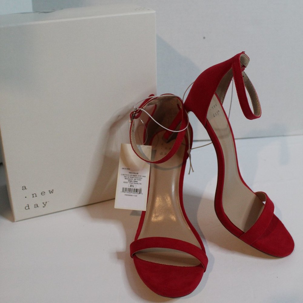 Women's New Red Heels, Size: 8 1/2